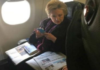 Hillary Clinton se viraliza por foto leyendo USA Today